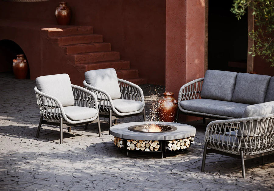 HETTA КРЪГЛА БЕТОННА КАМИНА 120 Ø СМ