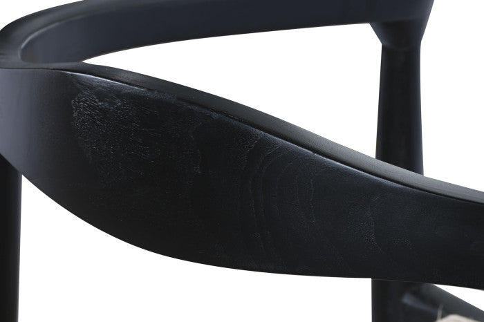 OUTDOOR TEAK WOOD CHAIR COMO IN BLACK