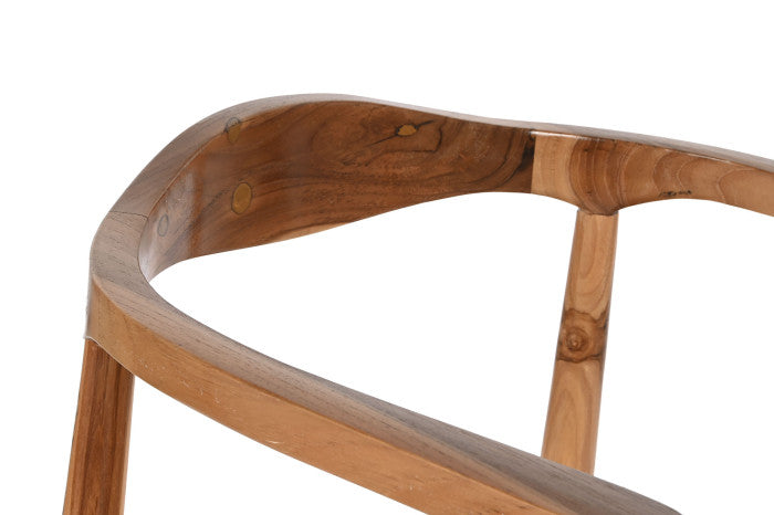 OUTDOOR TEAK WOOD CHAIR COMO IN BROWN