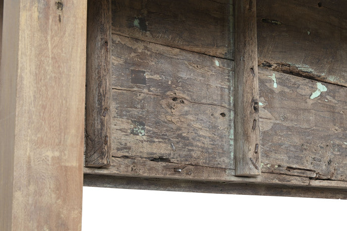 КОНЗОЛА ОТ ТИК ДЪРВО И МЕТАЛ 190 см