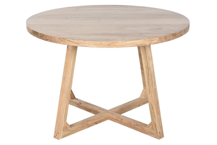 КРЪГЛА ДЪРВЕНА ТРАПЕЗАРНА МАСА 140 см