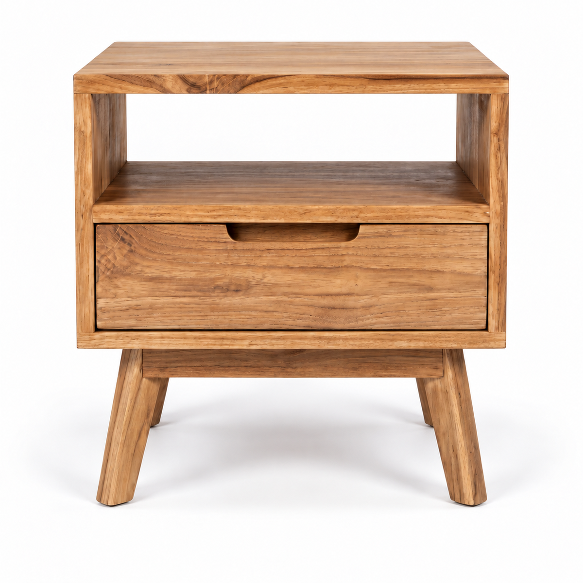 TEAK WOOD BEDSIDE TABLE