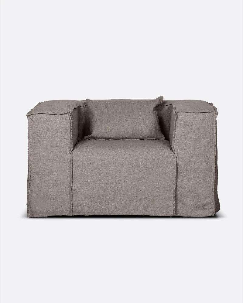 LINEN ARMCHAIR STROZZI/NATURAL