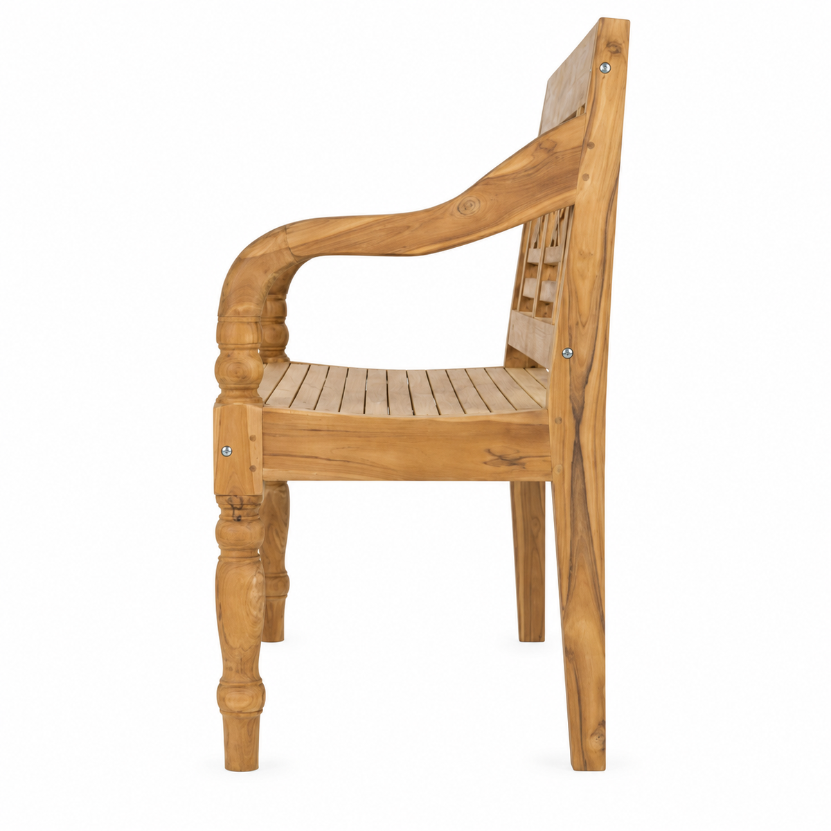 Two-Seater Teak Wood Bench