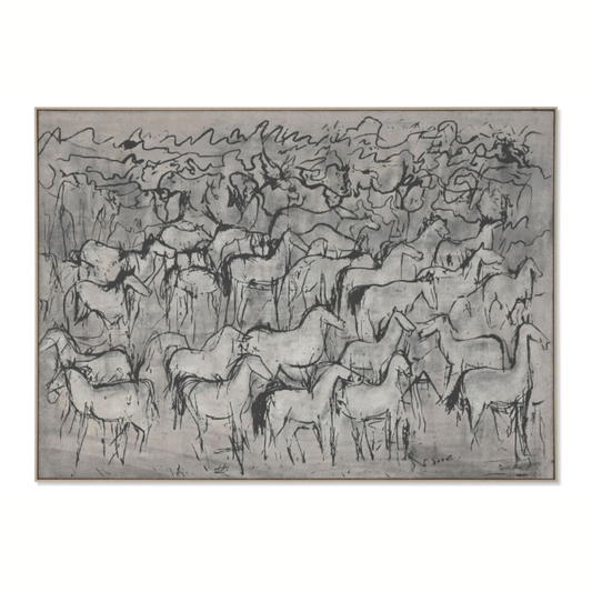 HAND PAINTING HORSES 140/100