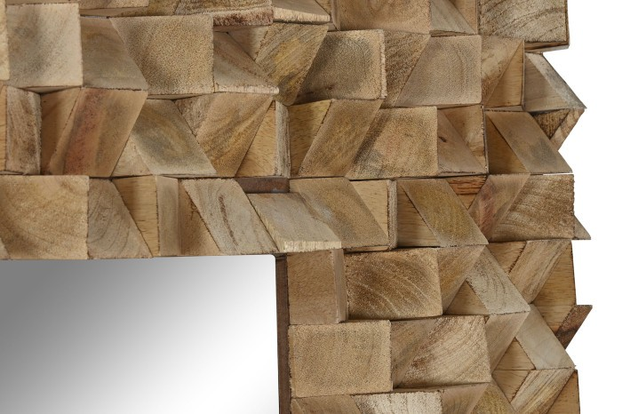 MANGO WOOD MIRROR 3D 183cm