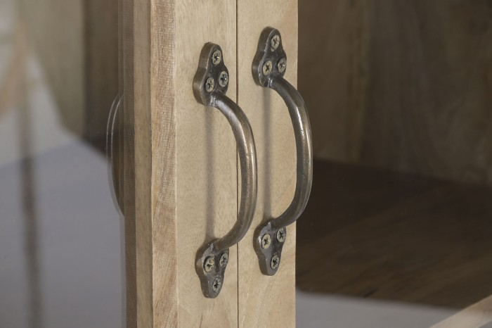 SOLID MANGO WOOD SHOWCASE