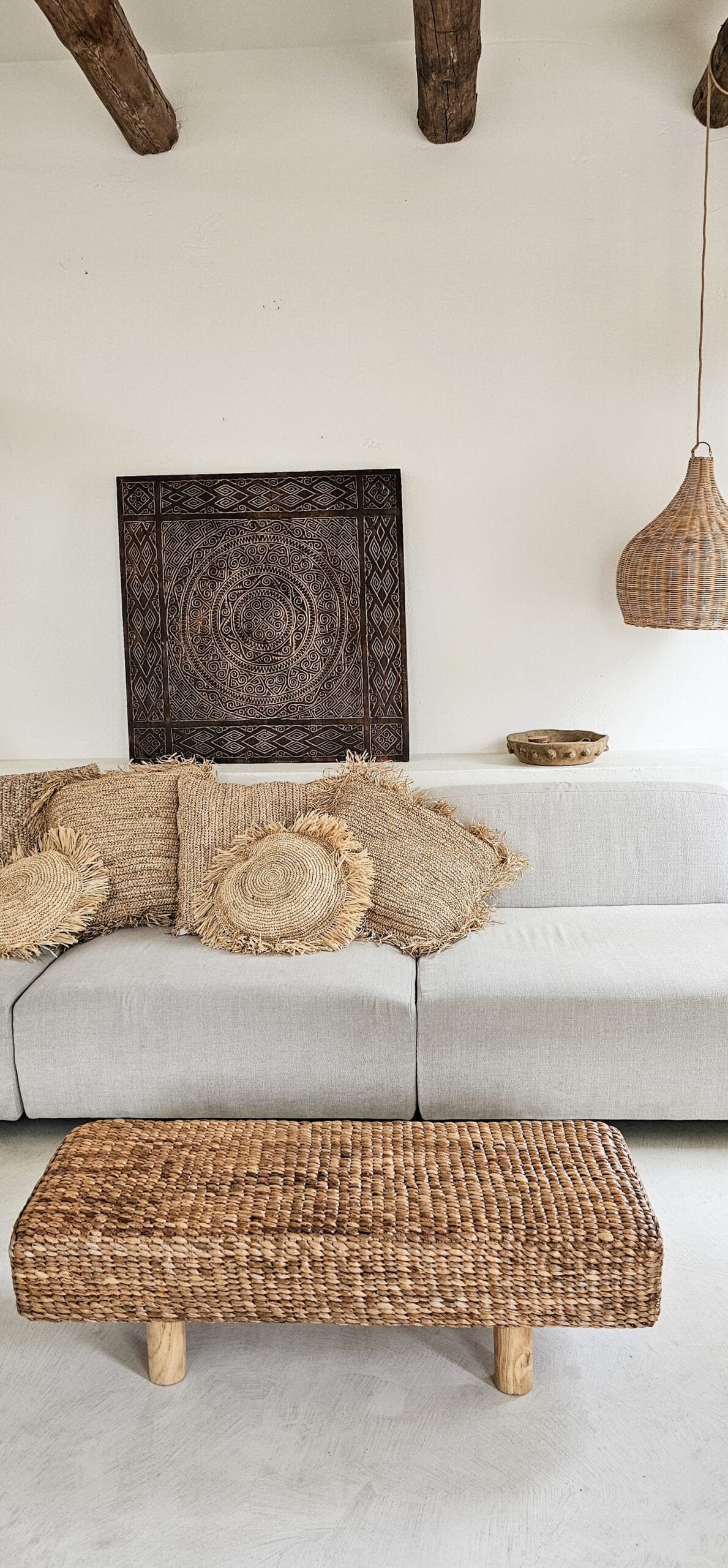 ВЪЗГЛАВНИЦА РАФИЯ КРЪГЛА