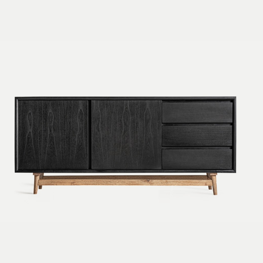 THIERS BLACK WOOD SIDEBOARD 180cm