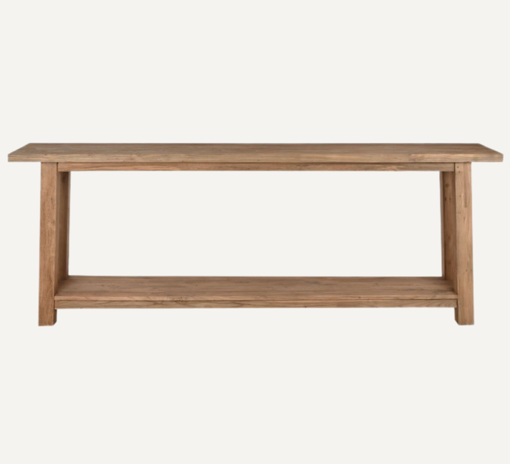 RECYCLED TEAK WOOD CONSOLE TABLE 240cm