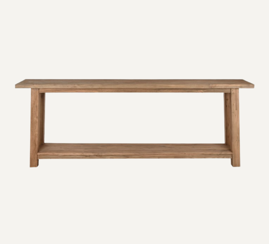 RECYCLED TEAK WOOD CONSOLE TABLE 240cm