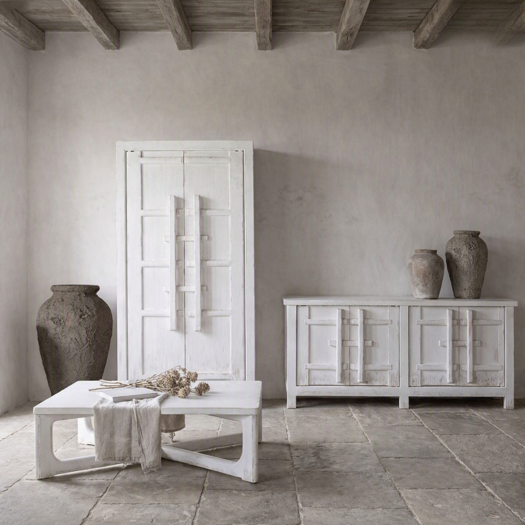 SOLID ELM WOOD WARDROBE OLMA