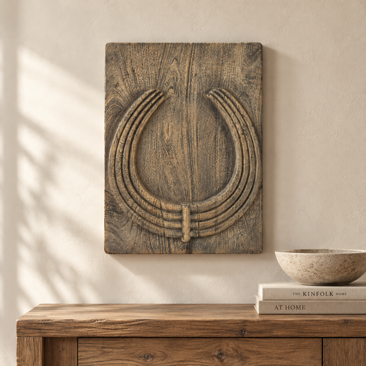 DECORATIVE WALL PANEL MADE FROM RECLAIMED MANGO WOOD 44/55см