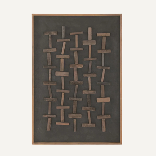 PICTURE RECYCLED WOOD 122cm