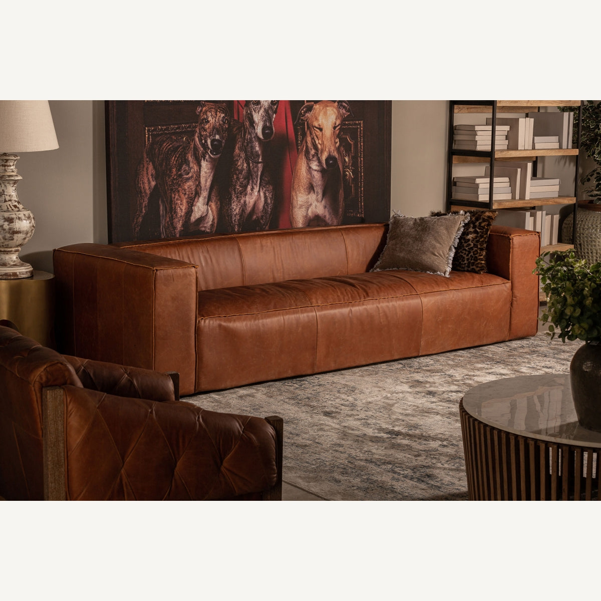 Кожен диван KURZA