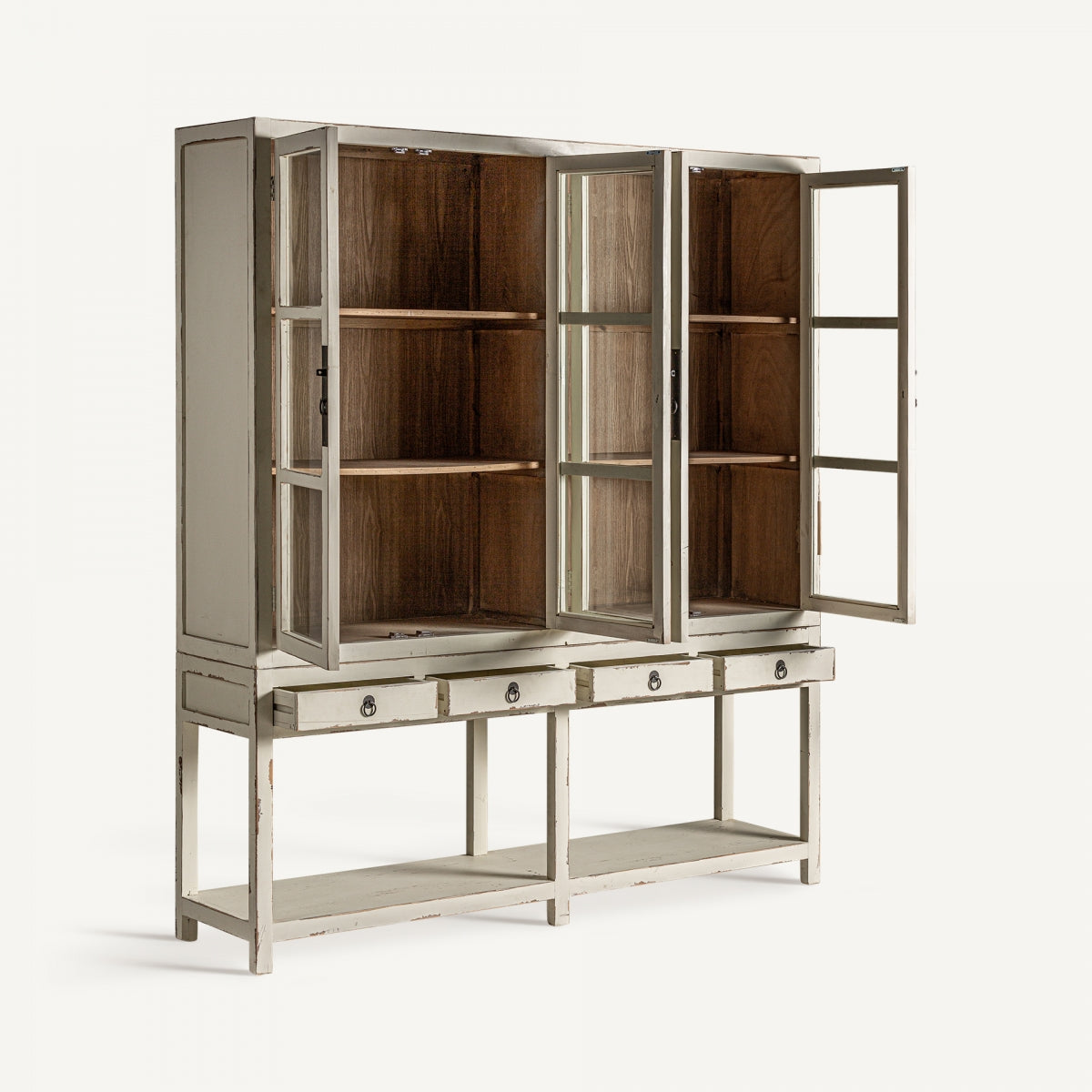 СТЪКЛЕНА ВИТРАНКА PIVKA ОТ БЯЛО