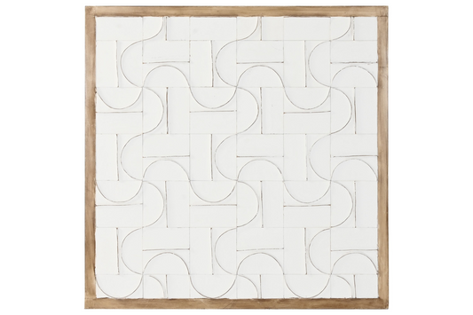 WALL DECORATION MANGO 3D WHITE