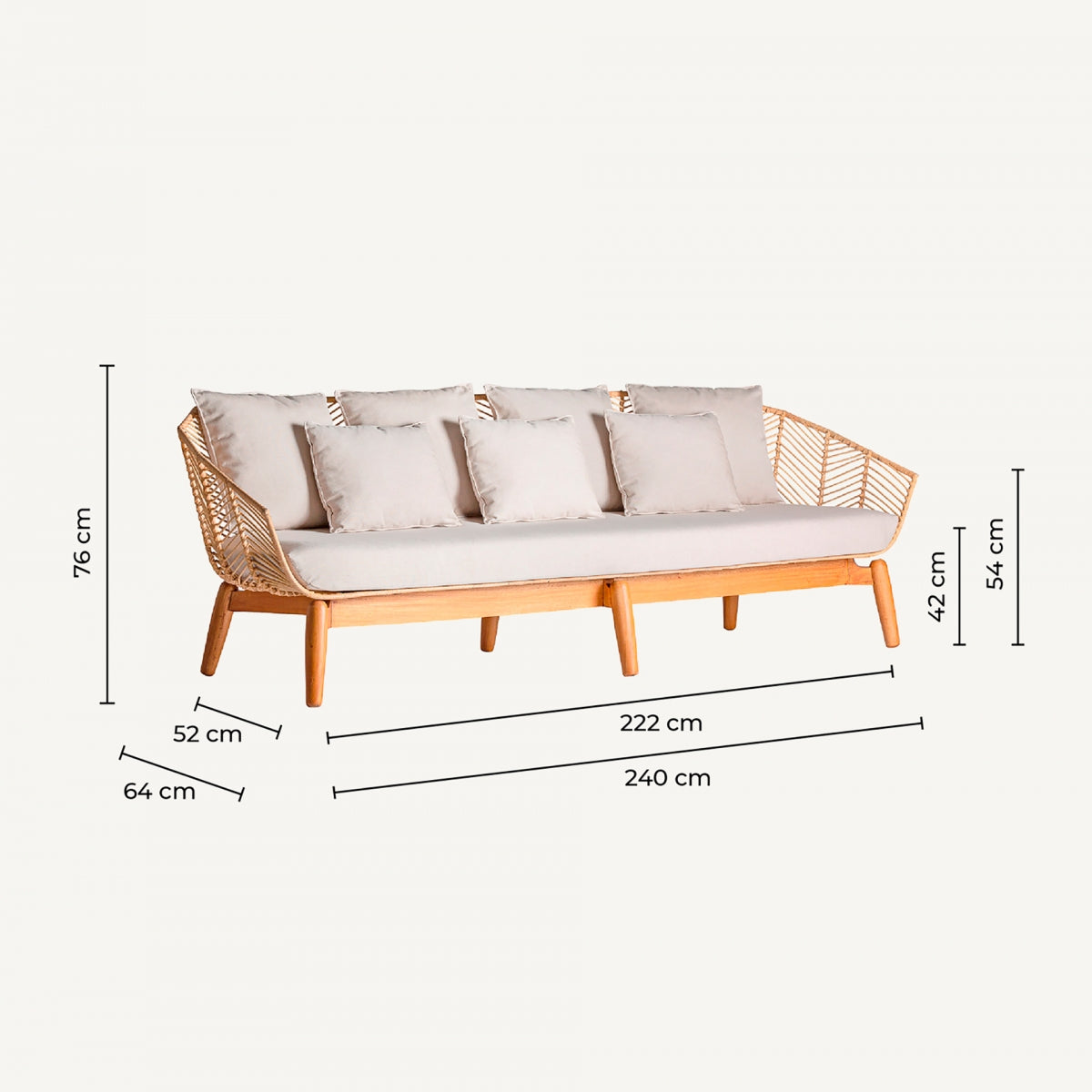 ДИВАН ОТ ПЛИСЪН РАТАН