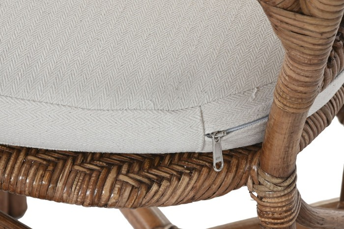 VIRGO BAMBOO&RATTAN CHAIR WITH CUSHION