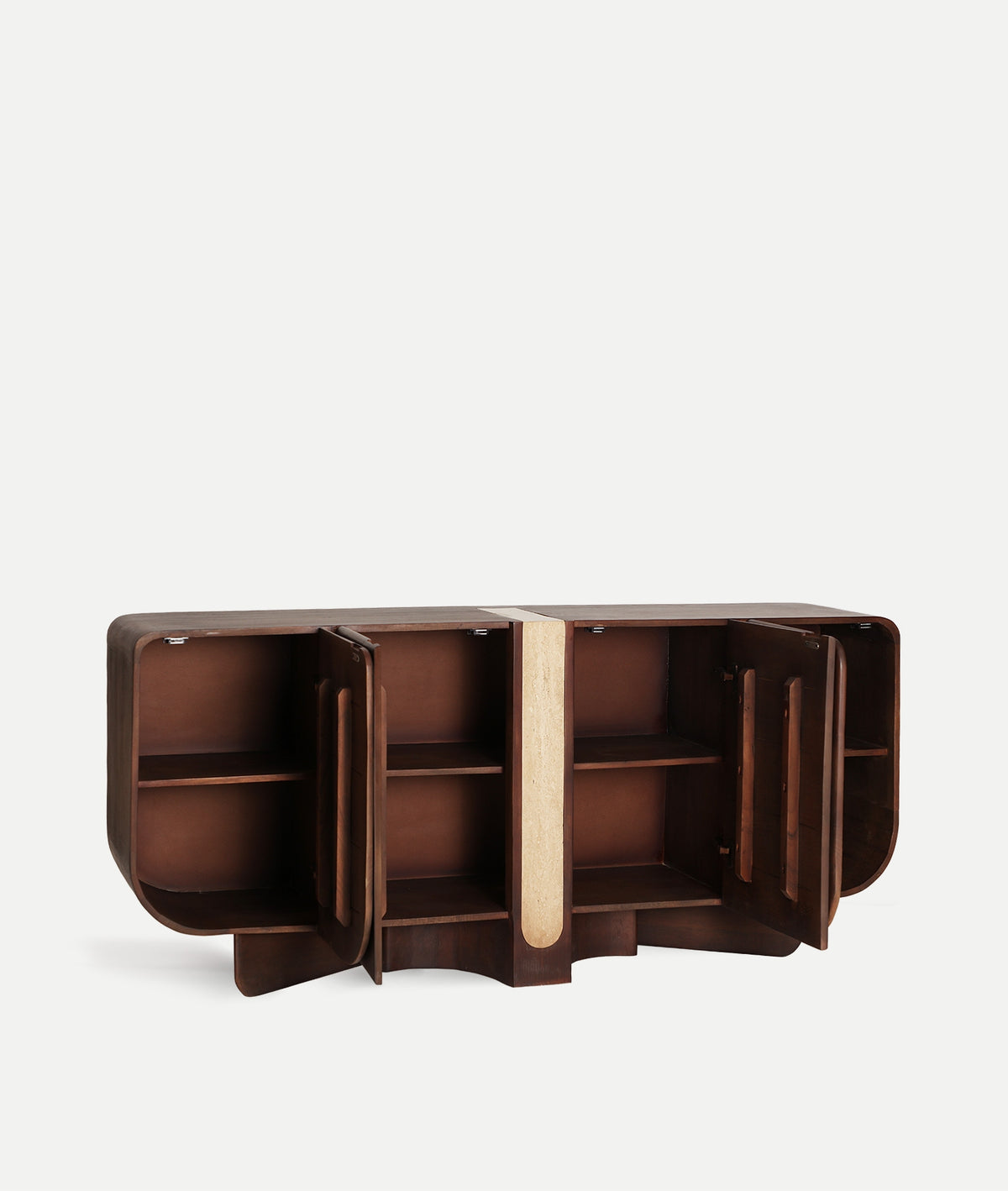 BRAINE SIDEBOARD FROM MANGO WOOD AND TRAVERTINE