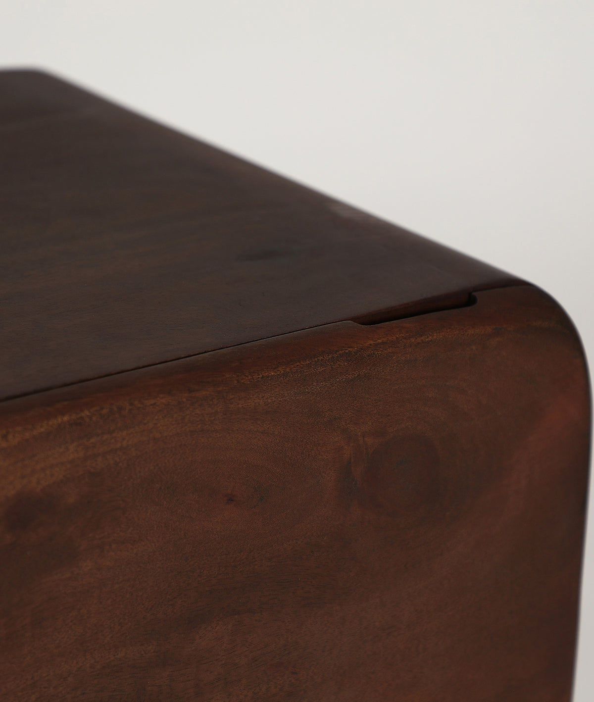 BRAINE TV STAND FROM MANGO WOOD AND TRAVERTINE