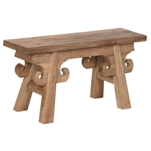 Табуретка от тиково дърво