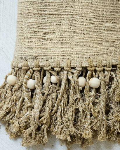 ЛЕНЕН ПЛЕД С МЪНИСТА