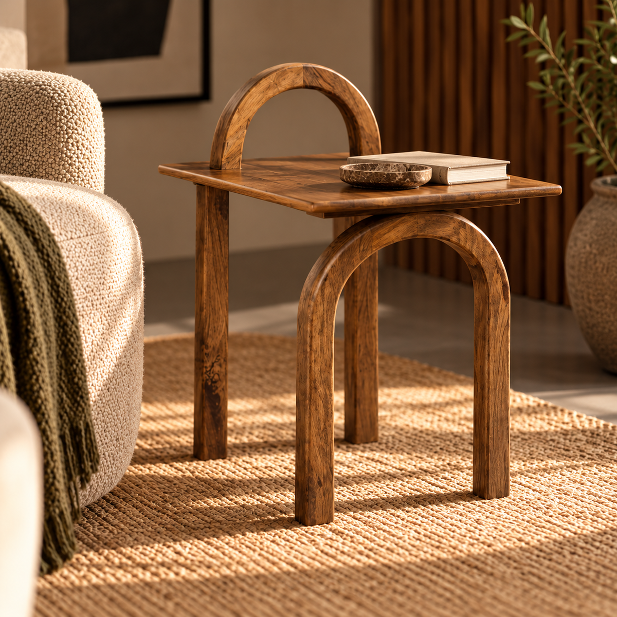 MANGO WOOD AUXILIARY TABLE