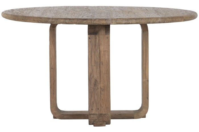 RECYCLED TEAK WOOD ROUND TABLE 140CM