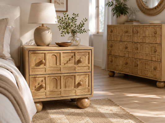 BEDSIDE TABLE HOLLY FROM MANGO WOOD