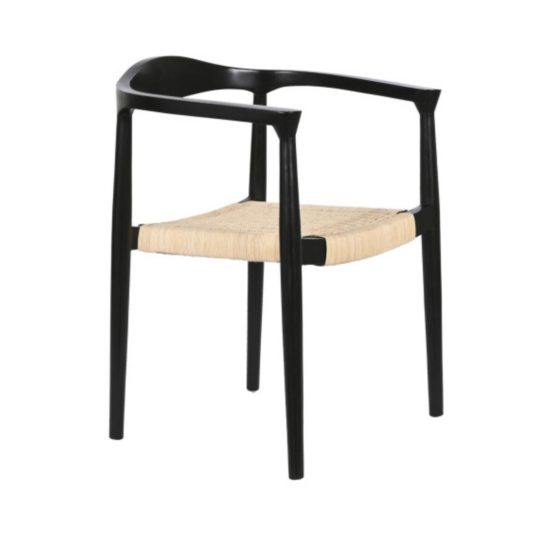 Тиков стол COMO черен 