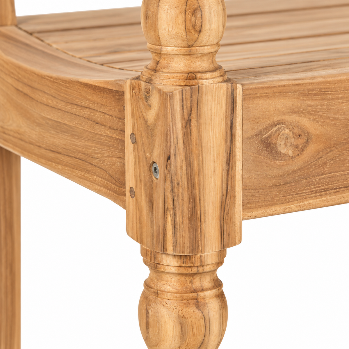 Two-Seater Teak Wood Bench