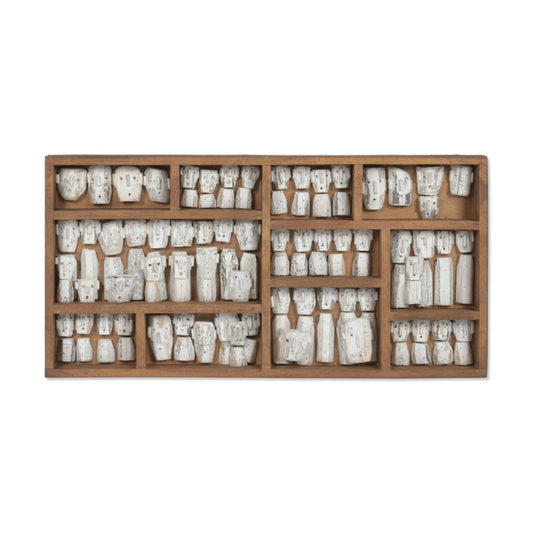 СТЕННА ДЕКОРАЦИЯ ОТ ТИКОВО ДЪРВО 80 см