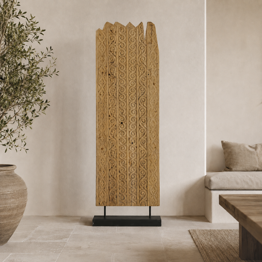 TEAK WOOD HAND MADE SCLUPTURE