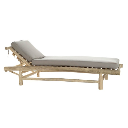 TEAK WOOD SUN LOUNGER
