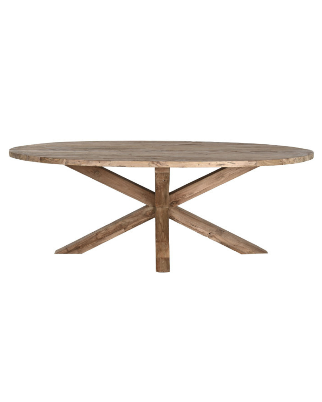 ТРАПЕЗАРНА МАСА ОТ РЕЦИКЛИРАНО ТИКОВО ДЪРВО 220 см 