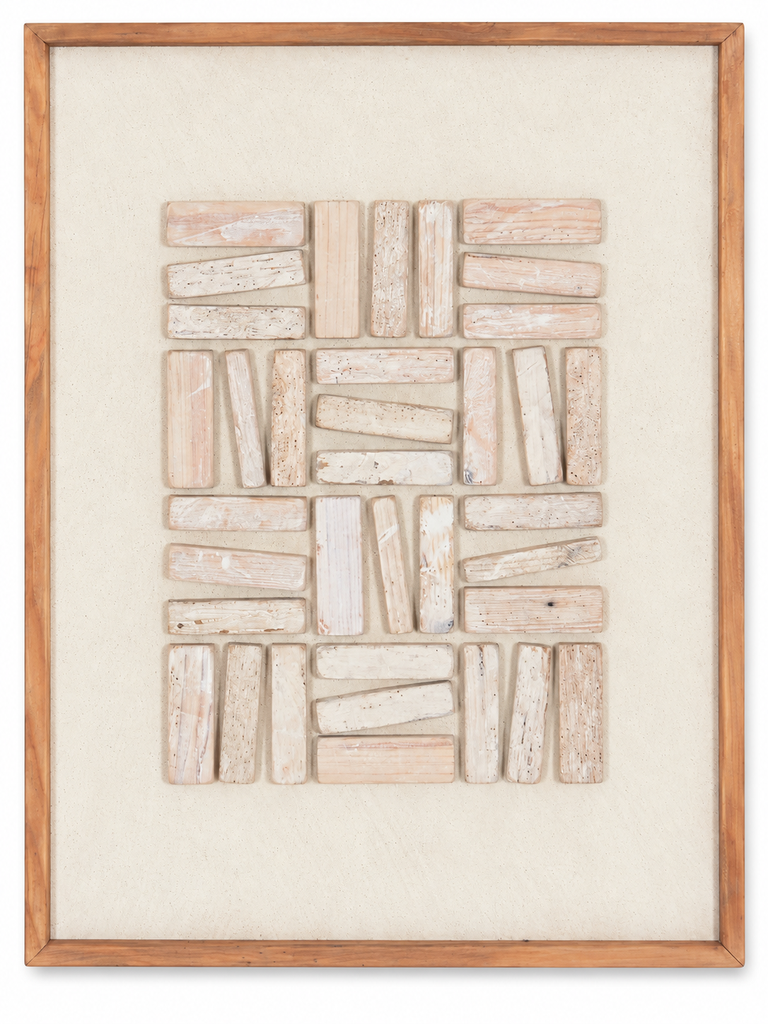 PICTURE RECYCLED BROWN WOOD 62/82cm