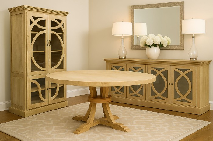 SOLID MANGO WOOD SHOWCASE