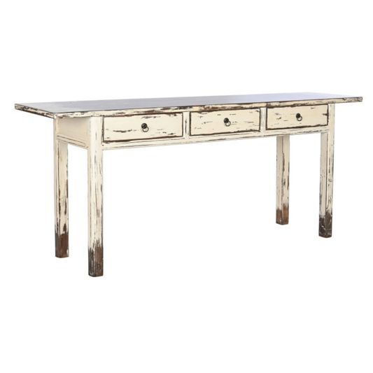 Бяла винтидж конзолна маса 174 см 