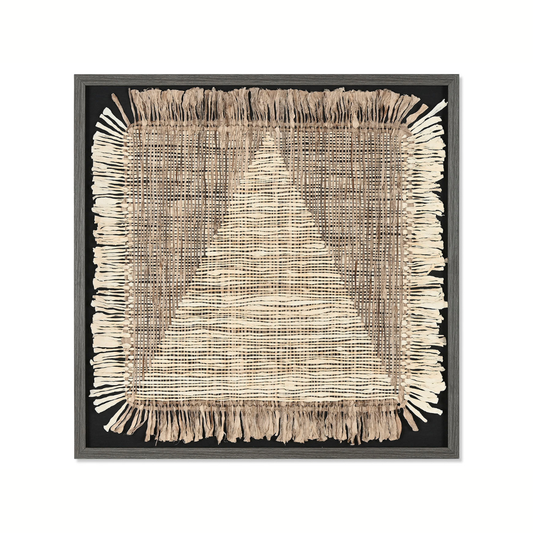 КАРТИНА ОТ ЧЕРНА ЮТА ГЕОМЕТРИЯ 70 см