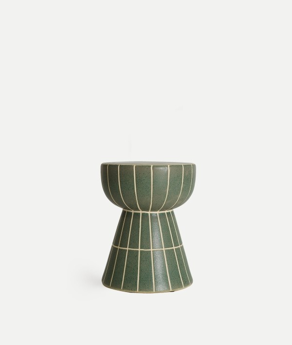 TANK SIDE TABLE IN GREEN