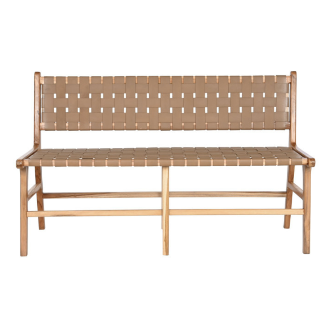 Кожена пейка ZUZI в бежов цвят 