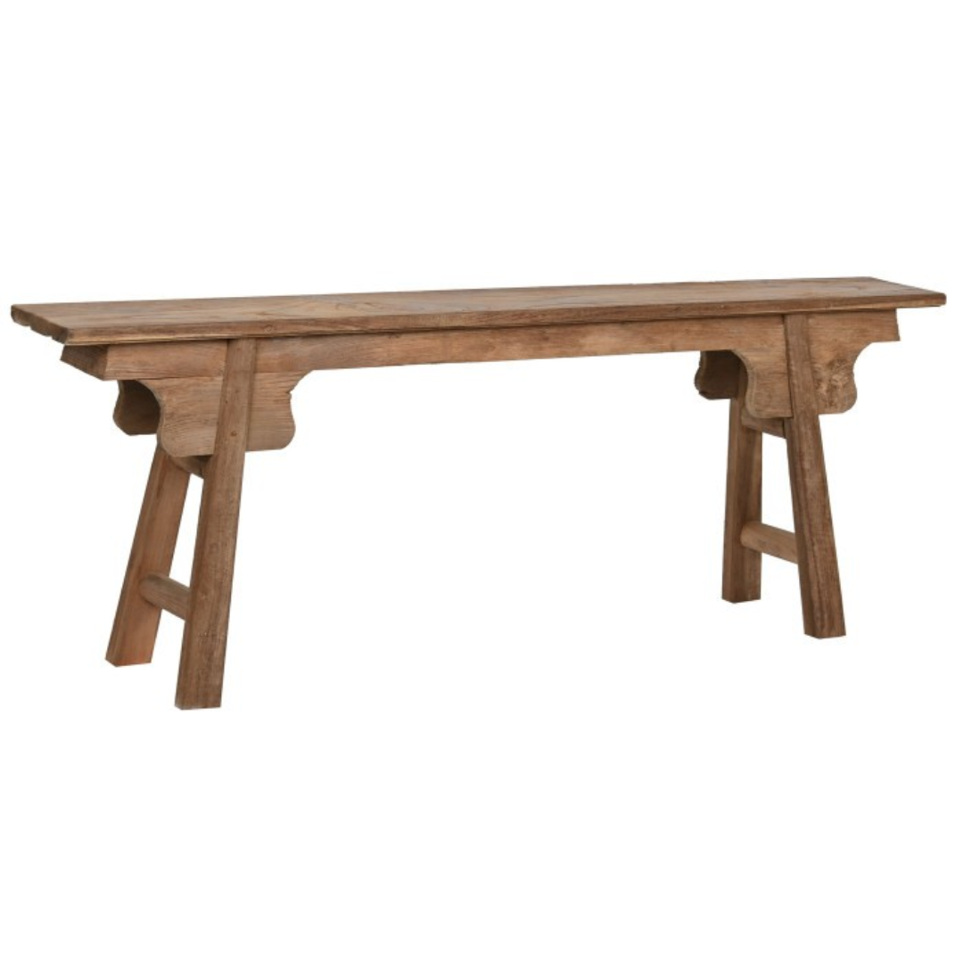 RECYCLED TEAK WOOD BENCH 140cm