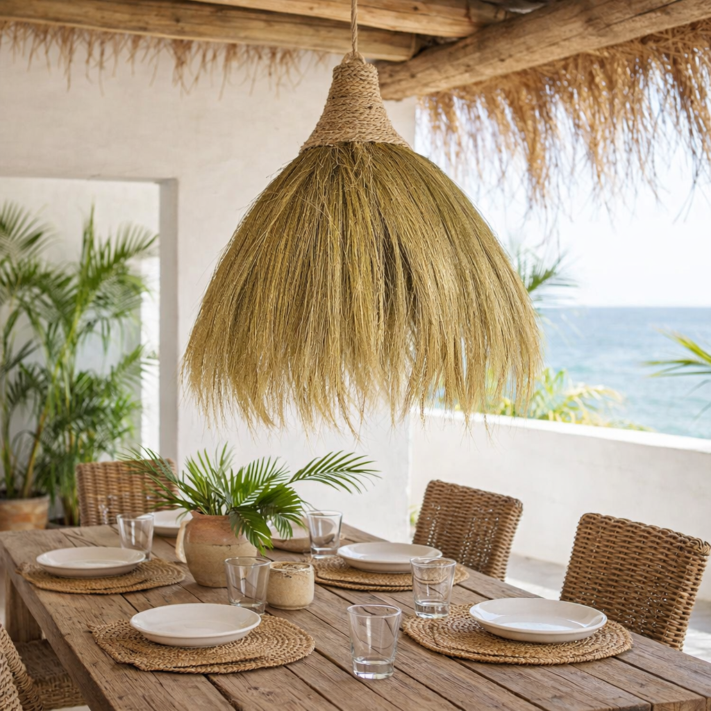 BOHO IBIZA SEAGRASS LAMP