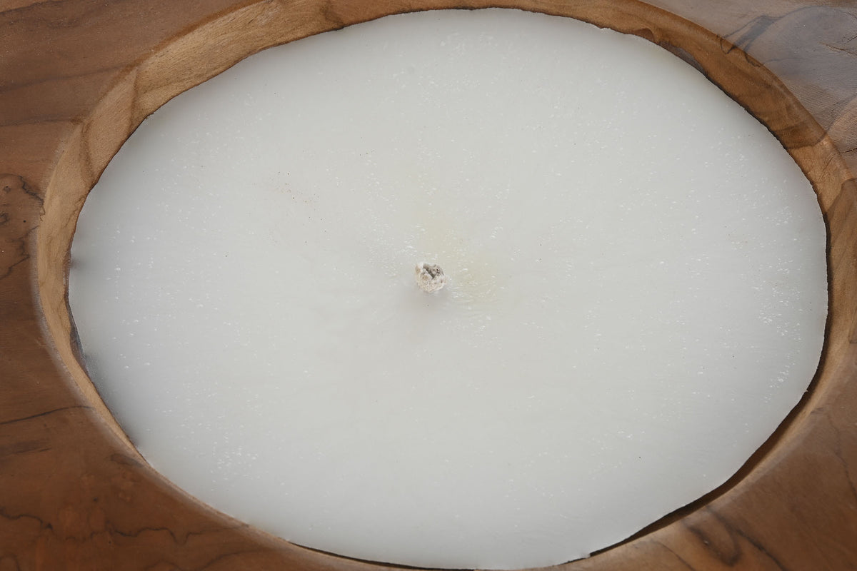 TEAK WOOD CANDLE