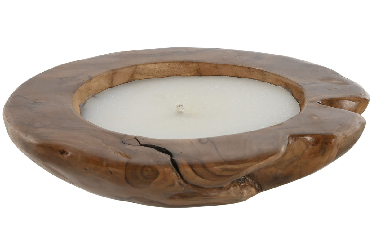 TEAK WOOD CANDLE