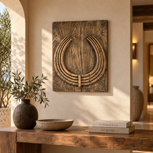 DECORATIVE WALL PANEL MADE FROM RECLAIMED MANGO WOOD 44/55см