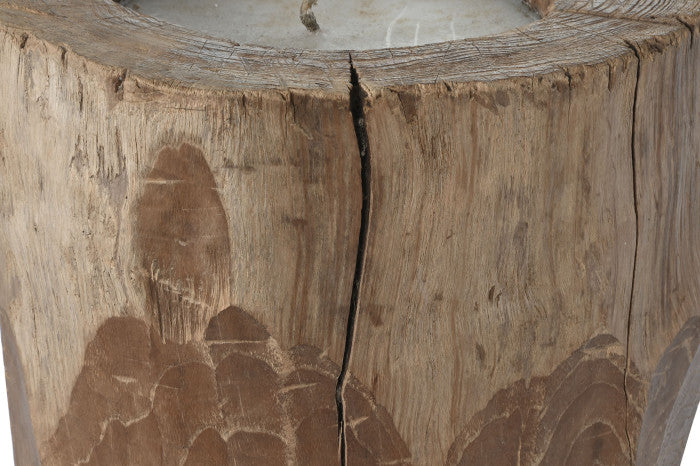 Свещ от тиково дърво