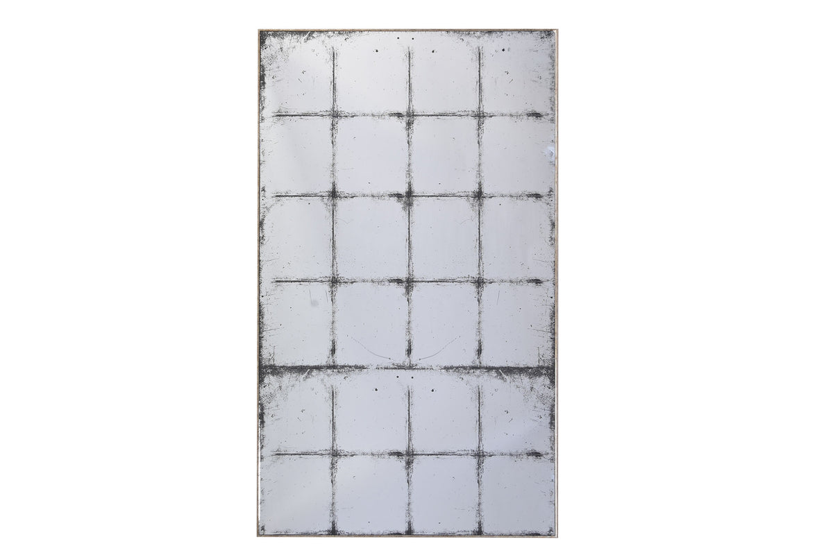MIRROR FROM METAL&GLASS 90X150cm  WORN OUT