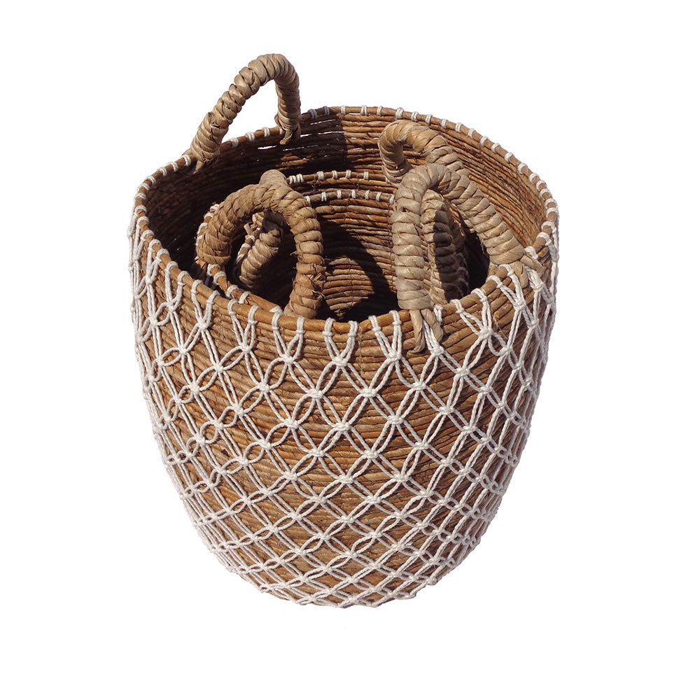 БАНАНОВА КОШНИЦА КОМПЛЕКТ МАКРАМЕ*3